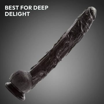 XXL Realistic Dildo for Deep Pleasure | Big Bang Black Delight | SVL Toys