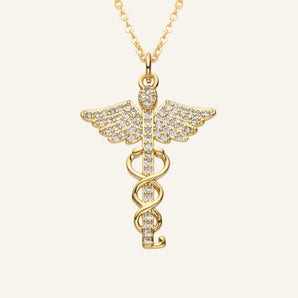 Angel Wings Cross Necklace