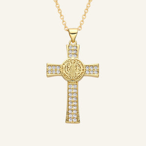 Heavenly Guardian Cross Necklace