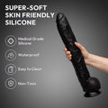 XXL Realistic Dildo for Deep Pleasure | Big Bang Black Delight | Material
 | SVL Toys