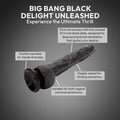 XXL Realistic Dildo for Deep Pleasure | Big Bang Black Delight | Functions | SVL Toys