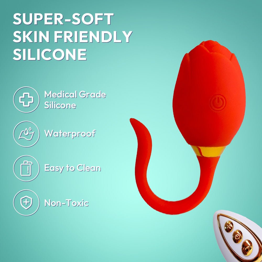 Blooming Pleasure Rose Vibrator | Blossom Delight Vibrator | Material
 | SVL Toys