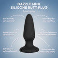 Explosive G-spot Climaxes | Dazzle Mini Silicone Butt Plug | Specifications | SVL Toys