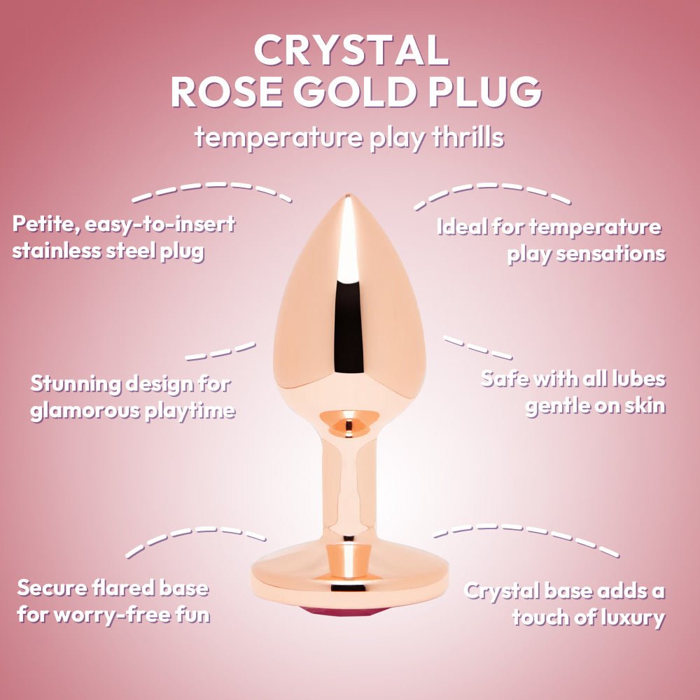 Glam Crystal Rose Butt Plug | BUTTPLUG15 | SVL Toys