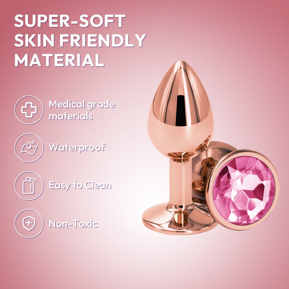 Glam Crystal Rose Butt Plug | BUTTPLUG15 | Material | SVL Toys