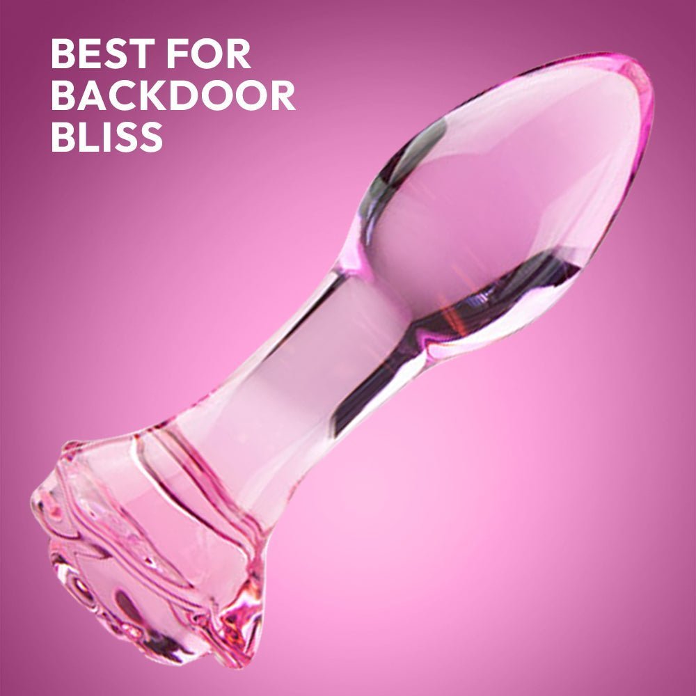 Glass Rose Anal Sensation Enhancer | Crystal Rose Indulge | SVL Toys
