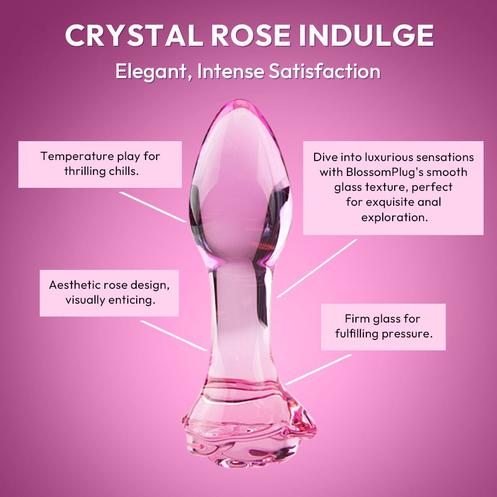 Glass Rose Anal Sensation Enhancer | Crystal Rose Indulge | Unique Selling Points | SVL Toys