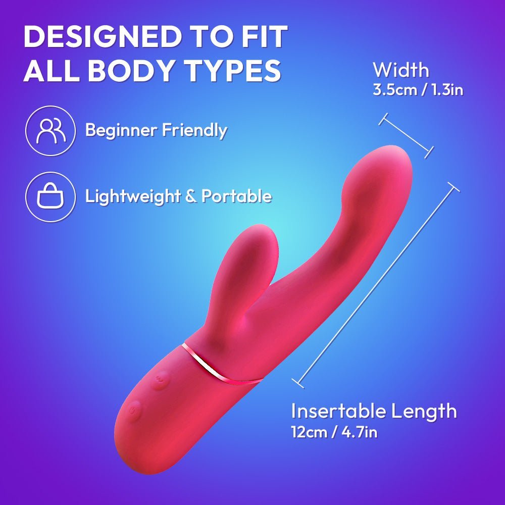 Oplaadbare G-Spot & Clit Stotende Vibrator | Cum Here | Material | SVL Toys