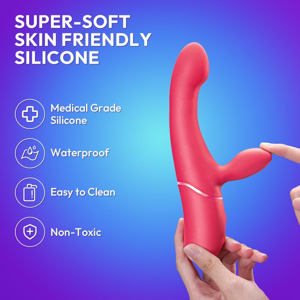 Oplaadbare G-Spot & Clit Stotende Vibrator | Cum Here | Material | SVL Toys