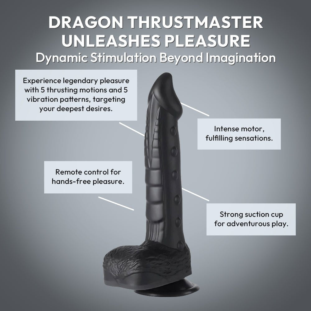 Fantasy-Themed Thrusting Vibrating Dildo | Dragon Thrustmaster | SVL Toys