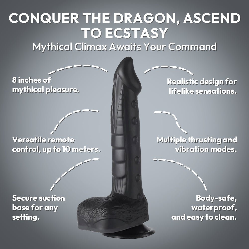 Fantasy-Themed Thrusting Vibrating Dildo | Dragon Thrustmaster | Unique Selling Points | SVL Toys