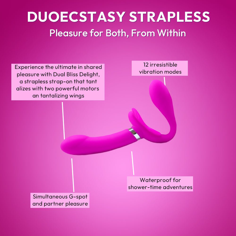 Rechargeable Strapless Strap | Duo Ecstasy Strapless | SVL Toys