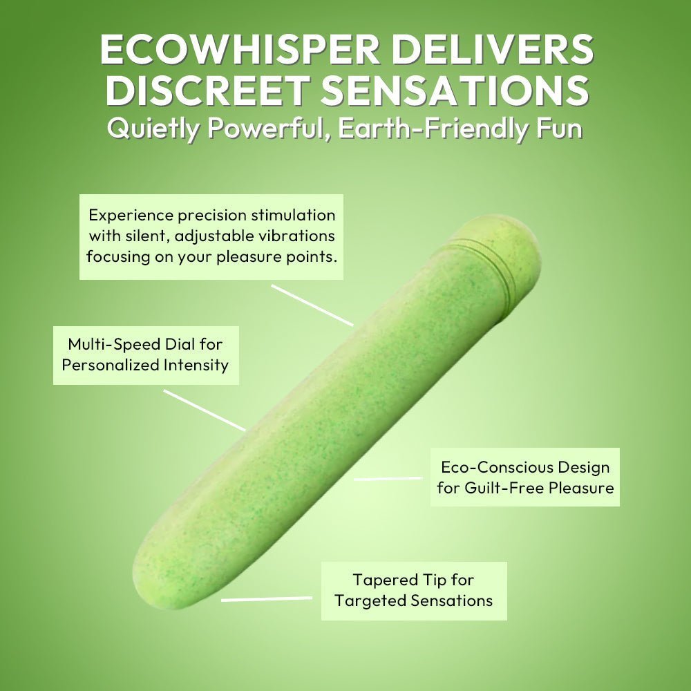 Silent, Eco-Friendly Intimate Pleasure | Eco Whisper Bullet Vibrator | SVL Toys
