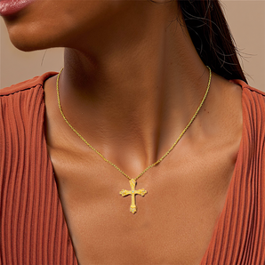 Ethereal Faith Cross Necklace