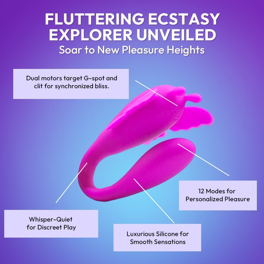 C-Shaped Couples Vibrator  | Fluttering Ecstasy Explorer | SVL Toys
