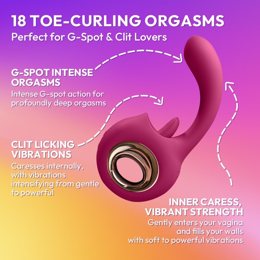 Dual G-Spot & Clit Licking Vibrator | G-Licky | SVL Toys