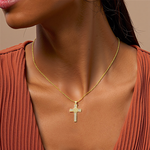 Heavenly Guardian Cross Necklace